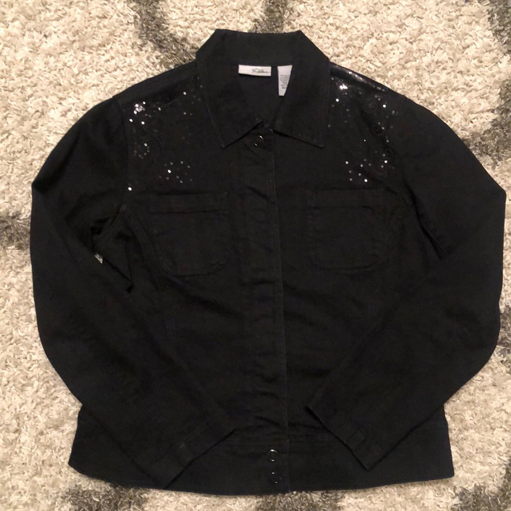 Chicos black Jean jacket